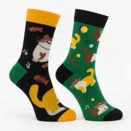 Kočičí Neparové Ponožky | 5 PÁRŮ [36-46]