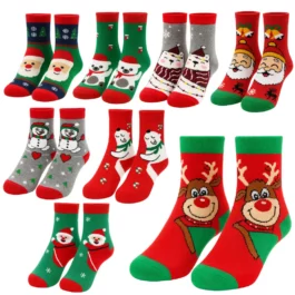 Mix Vánočních Ponožek (DĚT) | 8 Párů [23-38]