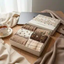 Dámská Dárková Krabice | HNĚDÁ – 6 PÁRŮ [35–41]