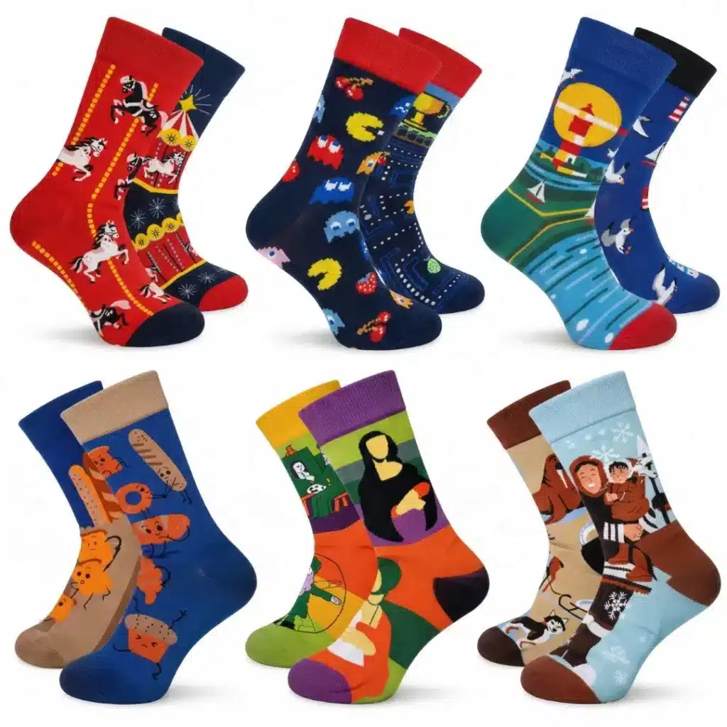 Umělecké Nepárové Ponožky | 6 PÁRŮ [40-46]