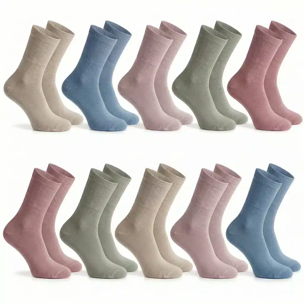 Sada Bambusových Netlačících Dámských Ponožek | 10 PÁRŮ [35-41]